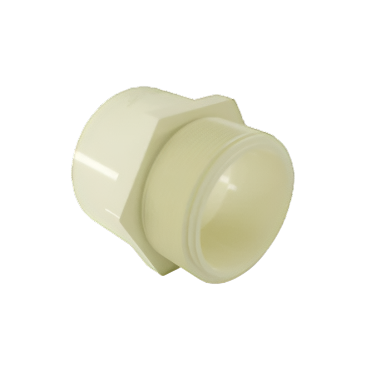 Finolex CPVC MTA SDR-11 male threaded adapter in various sizes (3/4", 1", 1-1/4", 1-1/2") made from durable, corrosion-resistant CPVC material.