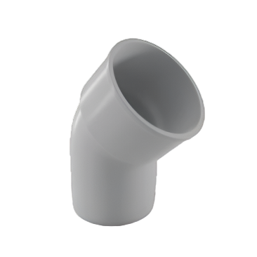 Finolex SWR Bend45° fitting for soil and waste drainage systems, made from high-quality PVC for smooth flow and durability