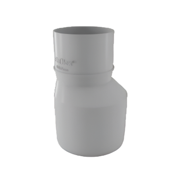Finolex SWR Reducer 110x75mm (4"x2½") – Durable uPVC fitting designed to connect a 75mm lateral soil or waste pipe to a 110mm main line, ensuring efficient flow in soil, waste, and rainwater drainage systems.