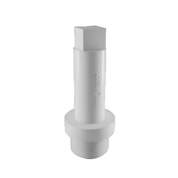 Finolex uPVC threaded end plug – white plastic fitting with external threads used to securely close the end of a threaded pipe.
