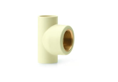 Prince Flow Guard Plus CPVC Female Threaded Elbow SDR-11, gray 90-degree pipe fitting with female threads, available in 3/4-inch by 1/2-inch and 1-inch by 1/2-inch sizes, for connecting CPVC pipes to threaded male fittings in plumbing systems.

