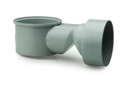 Prince Ultrafit SWR Nahani Trap without jali, uPVC floor drain outlet available in 110x75mm, 110x90mm, and 110x110mm sizes, used for wastewater drainage in bathrooms and wet areas.