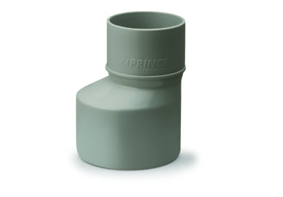 Prince Ultrafit SWR reducer fitting, 110x75 mm, used to connect pipes of different diameters in soil and waste systems.
