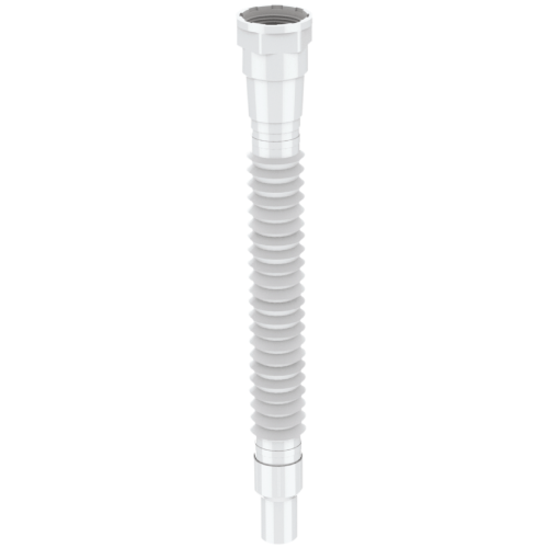 WaterTec collapsible waste pipe with coupler, flexible 1-1/4 inch drain hose for sink plumbing.