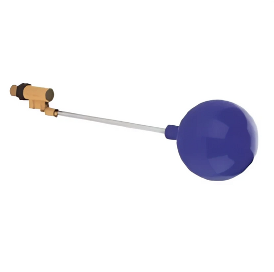 20mm float valve with rod and plastic ball for water level control in tanks and reservoirs