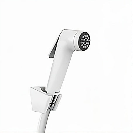 WaterTec white health faucet with trigger spray, ideal for bathroom hygiene and bidet use.